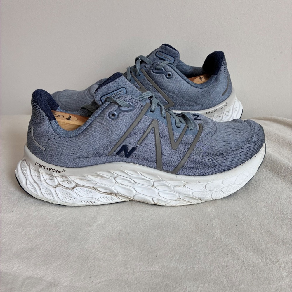 New Balance Fresh Foam X More v4 Slate Blue Navy Running Shoes WMORAG4 Size 11.5